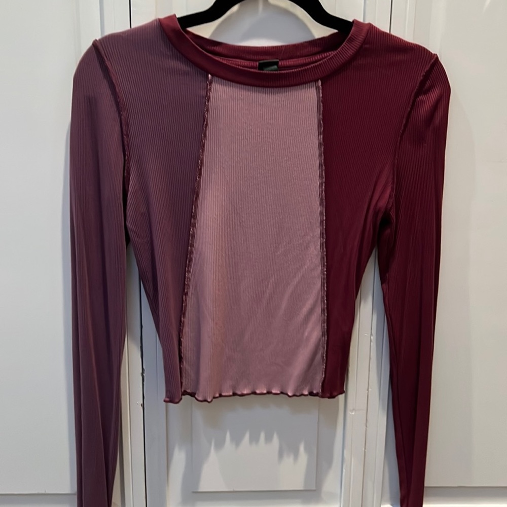 Three toned long sleeve shirt